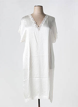 Chemise de nuit blanc MARJOLAINE pour femme