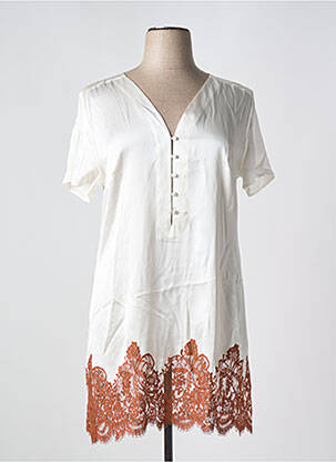Chemise de nuit blanc MARJOLAINE pour femme
