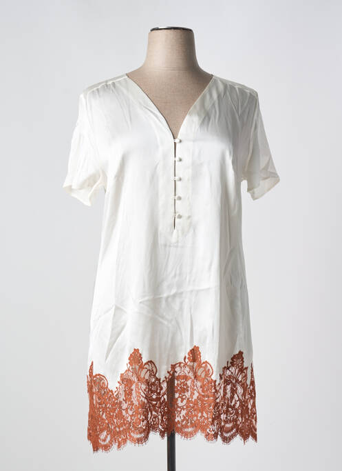 Chemise de nuit blanc MARJOLAINE pour femme