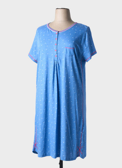 Chemise de nuit bleu MASSANA pour femme