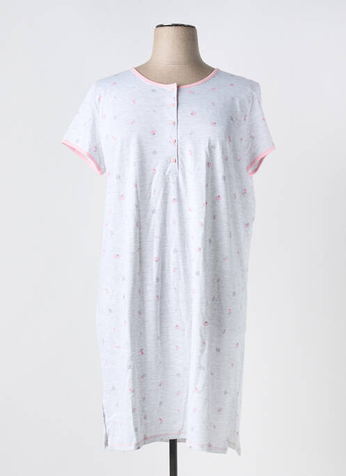 Chemise de nuit gris MASSANA pour femme