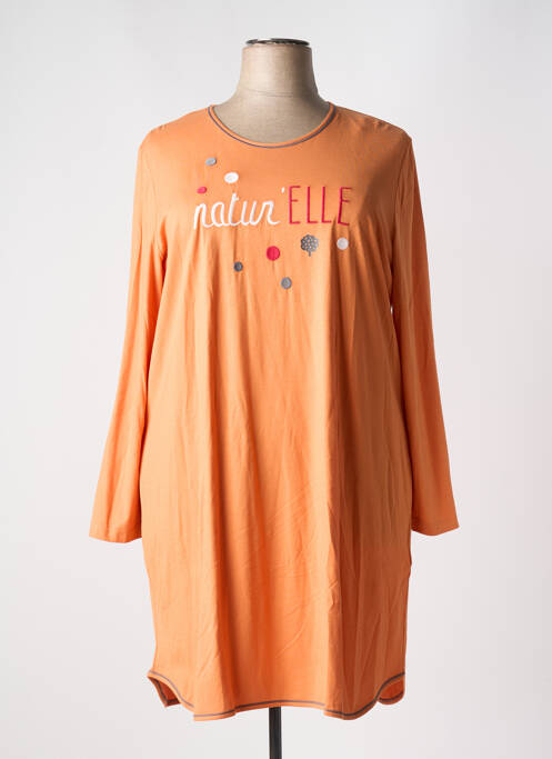 Chemise de nuit orange REGENCE pour femme