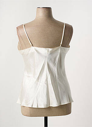 Top/caraco tissage satiné blanc MARJOLAINE femme