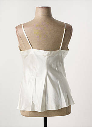 Top/caraco tissage satiné blanc MARJOLAINE femme