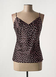 Top/caraco tissage satiné violet MARJOLAINE femme