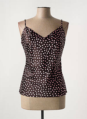 Top/caraco tissage satiné violet MARJOLAINE femme