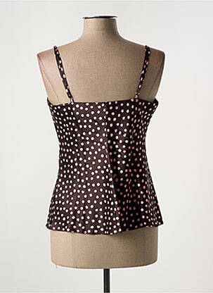 Top/caraco tissage satiné violet MARJOLAINE femme