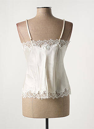 Top/caraco tissage satiné blanc MARJOLAINE femme