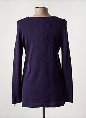 Pull coupe cintrée manches longues violet OSCALITO femme