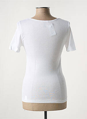 T-shirt stretch manches courtes blanc MADIVA femme