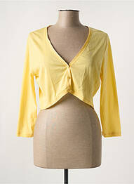Boléro coupe cintrée jaune OSCALITO femme