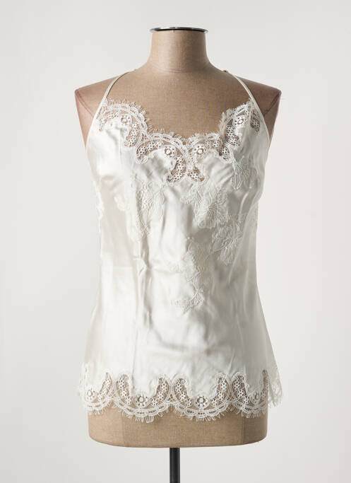 Top/Caraco blanc MARJOLAINE pour femme