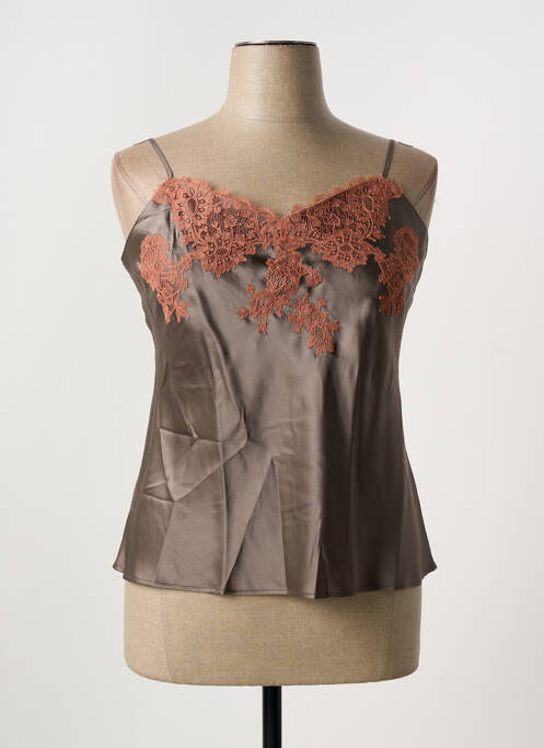 Top/Caraco marron MARJOLAINE pour femme