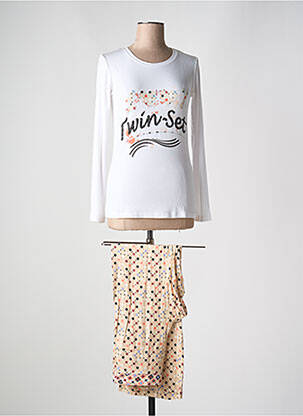Pyjama tissage jersey beige TWIN-SET SIMONA BARBIERI femme