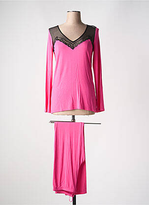 Pyjama col v rose TECCIA femme