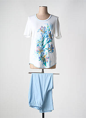 Pyjama tissage jersey bleu RÖSCH femme