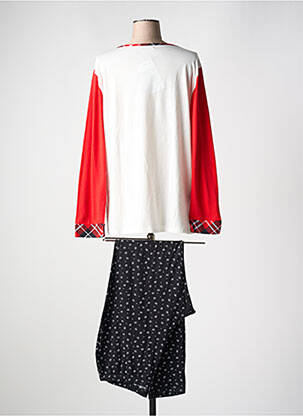 Pyjama tissage jersey rouge MASSANA femme