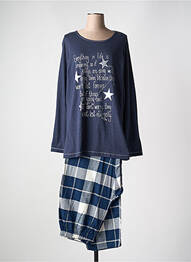 Pyjama tissage jersey bleu MASSANA femme