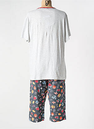 Pyjama tissage jersey gris MASSANA femme