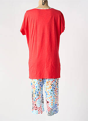 Pyjama tissage jersey rouge MASSANA femme