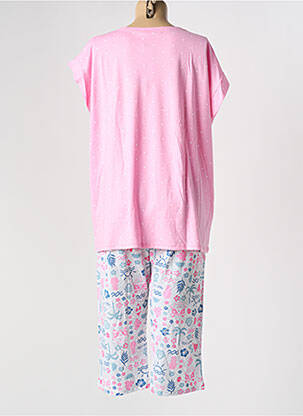 Pyjama tissage jersey rose MASSANA femme