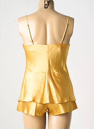 Pyjama col v jaune MARJOLAINE femme
