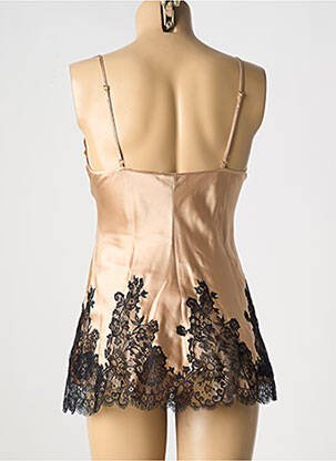 Pyjama col v beige MARJOLAINE femme
