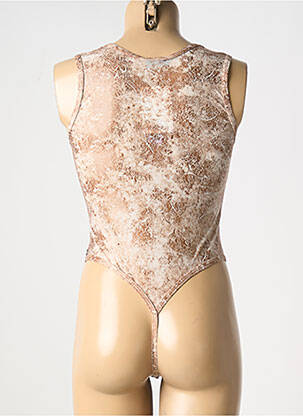 Body lingerie effet matière satinée marron MANSTORE femme