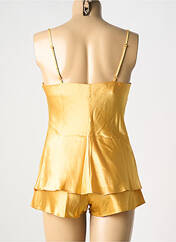 Pyjama jaune MARJOLAINE pour femme seconde vue