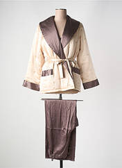 Pyjama marron MARJOLAINE pour femme seconde vue