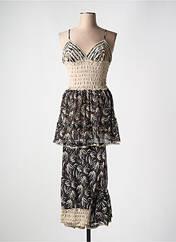 Pyjama marron MARJOLAINE pour femme seconde vue