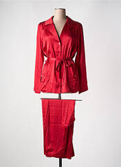 Pyjama rouge MARJOLAINE pour femme seconde vue