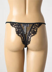 Tanga noir MARJOLAINE pour femme seconde vue