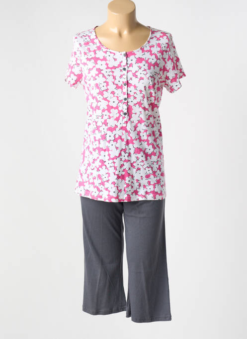 Pyjama manches courtes rose CANAT femme