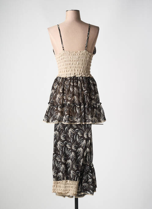 Pyjama marron MARJOLAINE pour femme