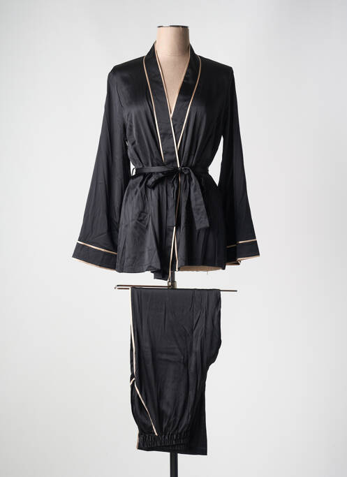Pyjama noir MARJOLAINE pour femme