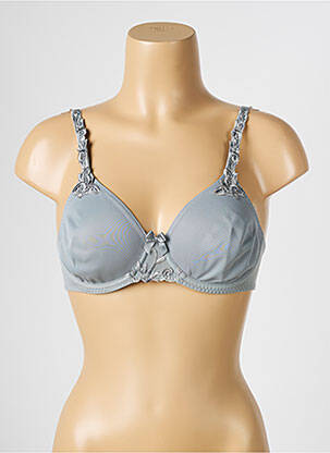 Soutien-gorge effet matière satinée haut soutien-gorge emboitant gris SIMONE PERELE femme