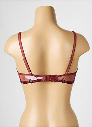 Soutien-gorge légère et transparente haut soutien-gorge emboitant marron CHANTELLE femme