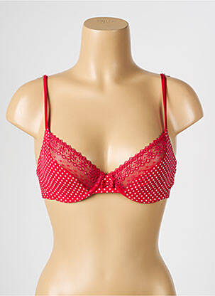 Soutien-gorge effet matière satinée haut soutien-gorge emboitant rouge PASSIONATA femme