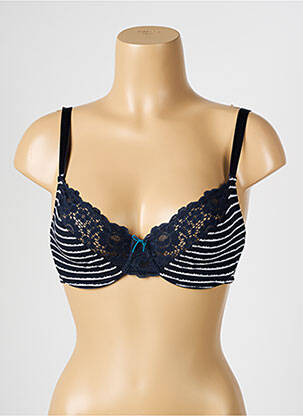 Soutien-gorge effet matière satinée haut soutien-gorge emboitant bleu PASSIONATA femme