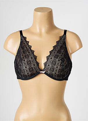 Soutien-gorge effet matière satinée haut soutien-gorge emboitant noir PASSIONATA femme