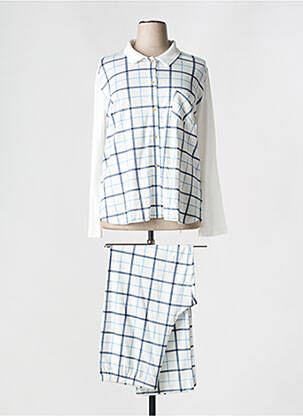 Pyjama coupe droite blanc REGENCE femme