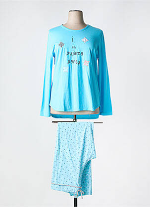 Pyjama coupe droite bleu REGENCE femme