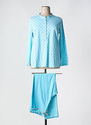 Pyjama coupe droite bleu REGENCE femme