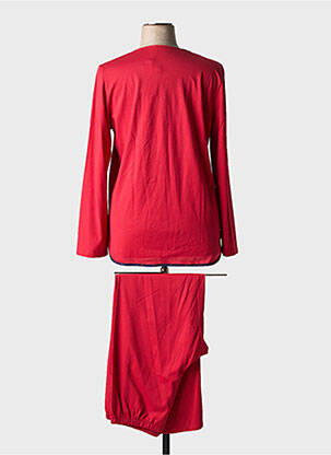 Pyjama coupe droite rouge REGENCE femme