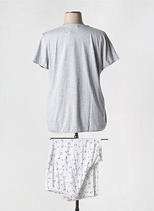 Pyjama manches courtes gris REGENCE femme