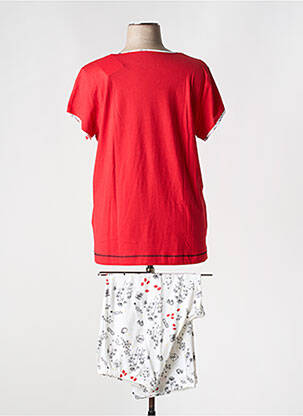 Pyjama manches courtes rouge REGENCE femme