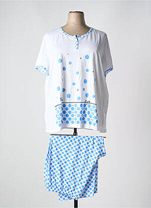 Pyjama manches courtes blanc REGENCE femme