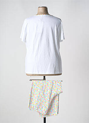 Pyjama coupe droite blanc REGENCE femme