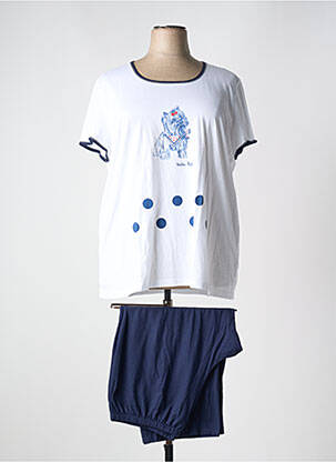 Pyjama manches courtes bleu REGENCE femme